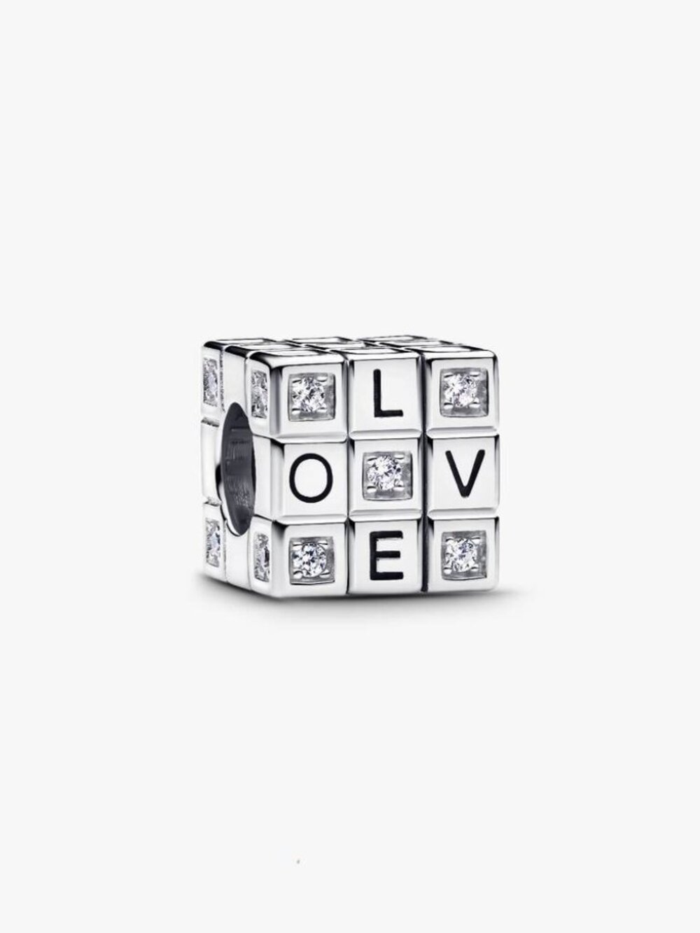 PANDORA Moveable Toy Rubik's Cube Love Charm 925 New in Pandora Pouch - Picture 2 of 3